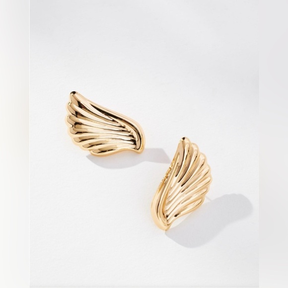 Anthropologie Jewelry - NWT Metal Wing Earrings